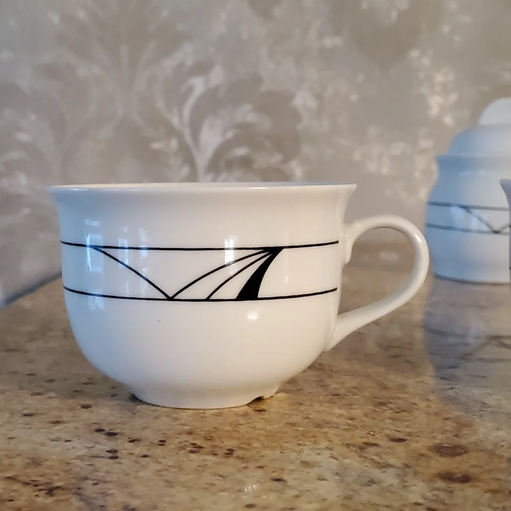 Danesco porcelaine de pologne cups and sugar bowl - Picture 4 of 13